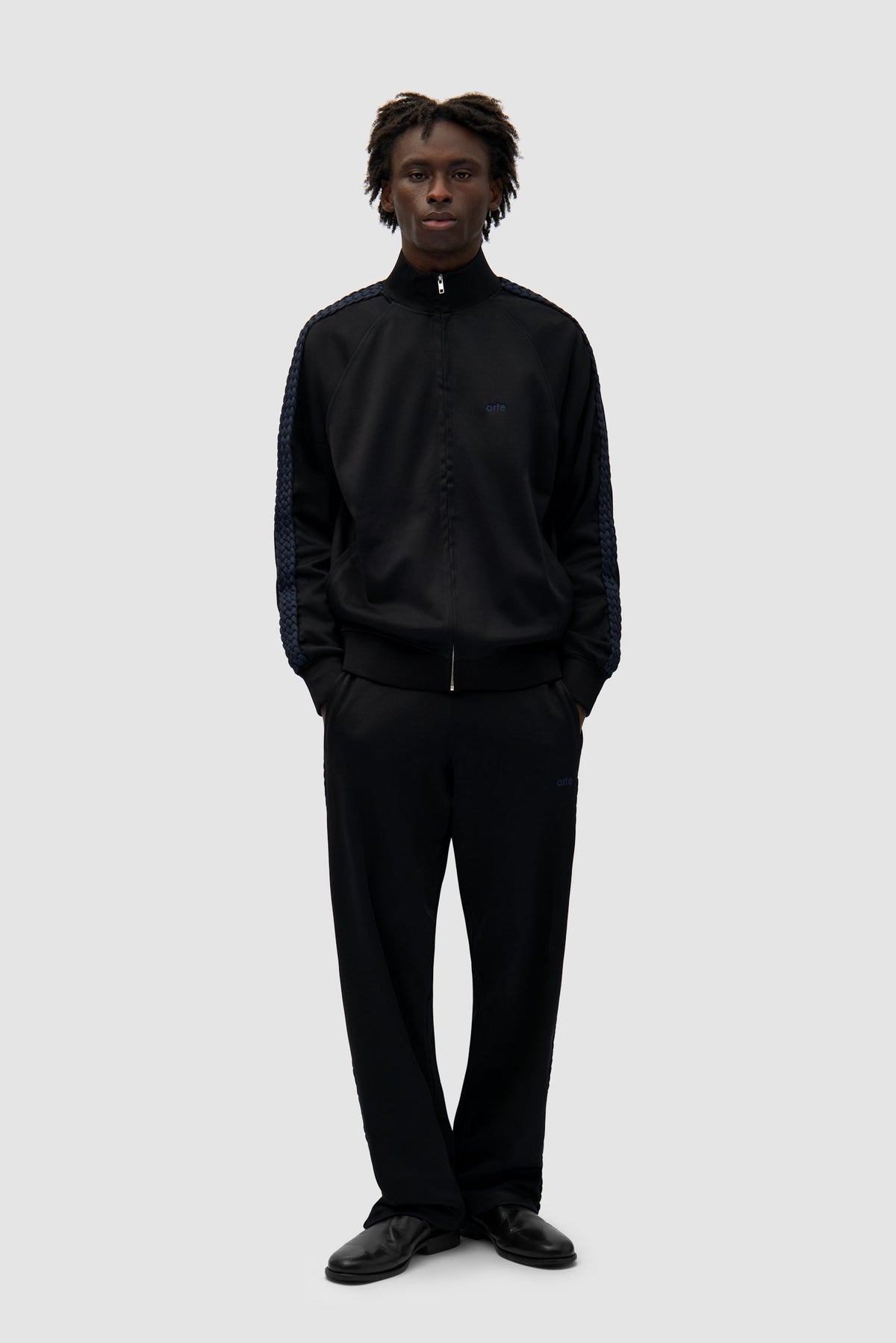 Veste à bandes tressées - Noir