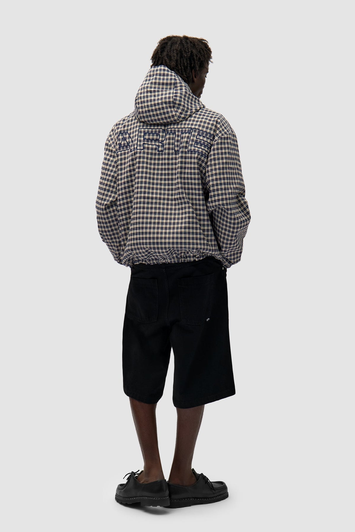 Veste technique réversible à carreaux - Navy/Plaid