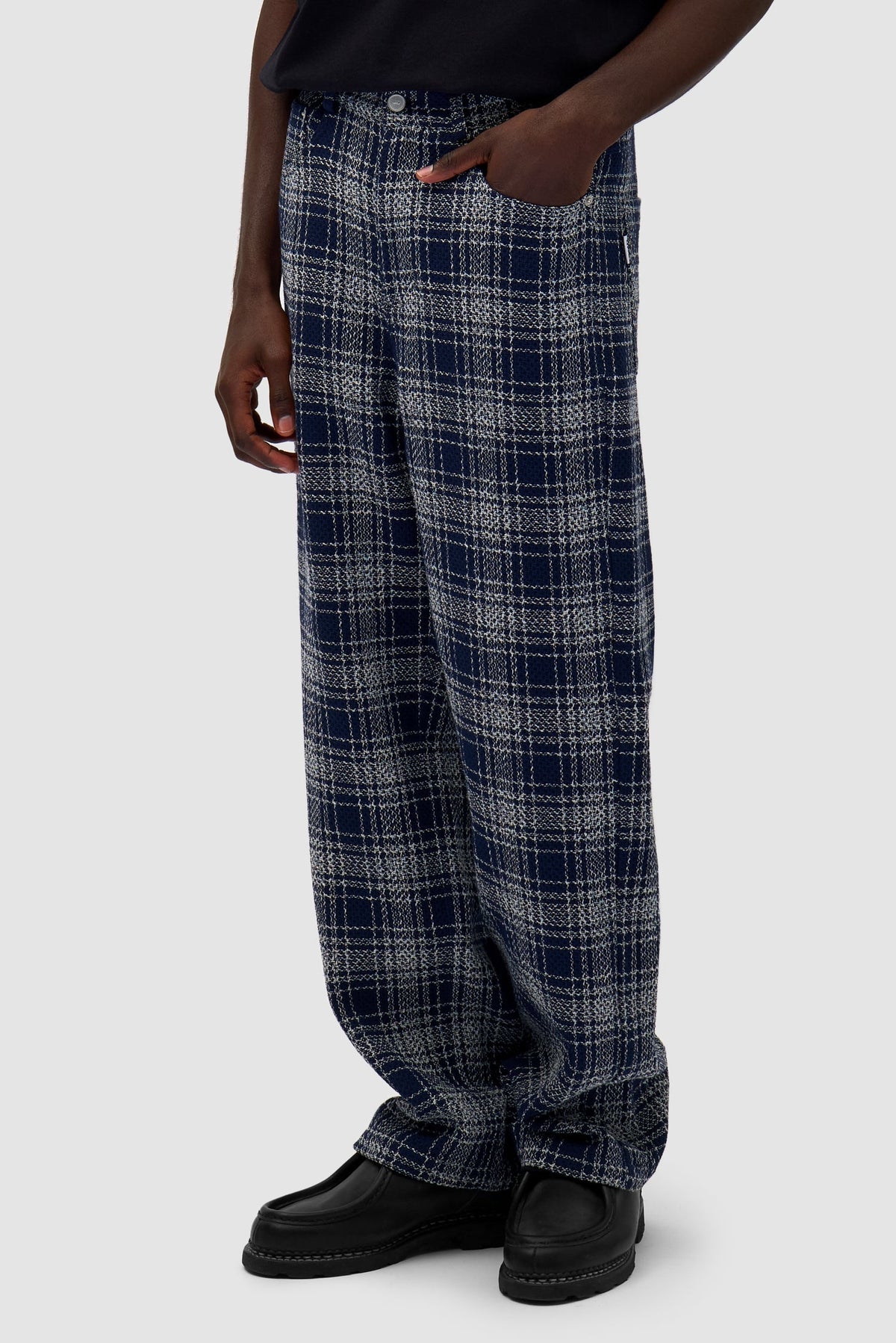Pantalon en tissu carré - Plaid