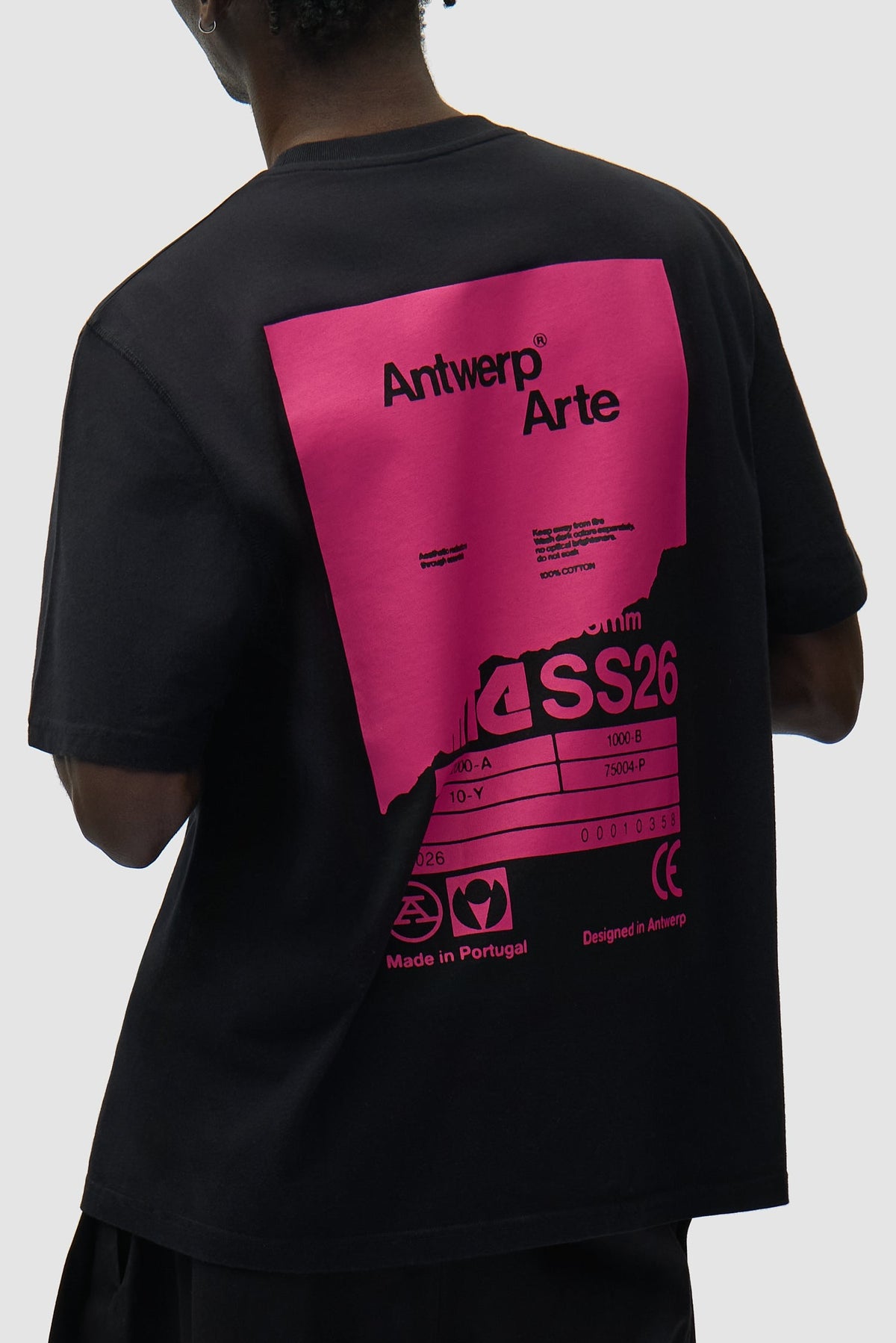 T-shirt Poster dos - Noir