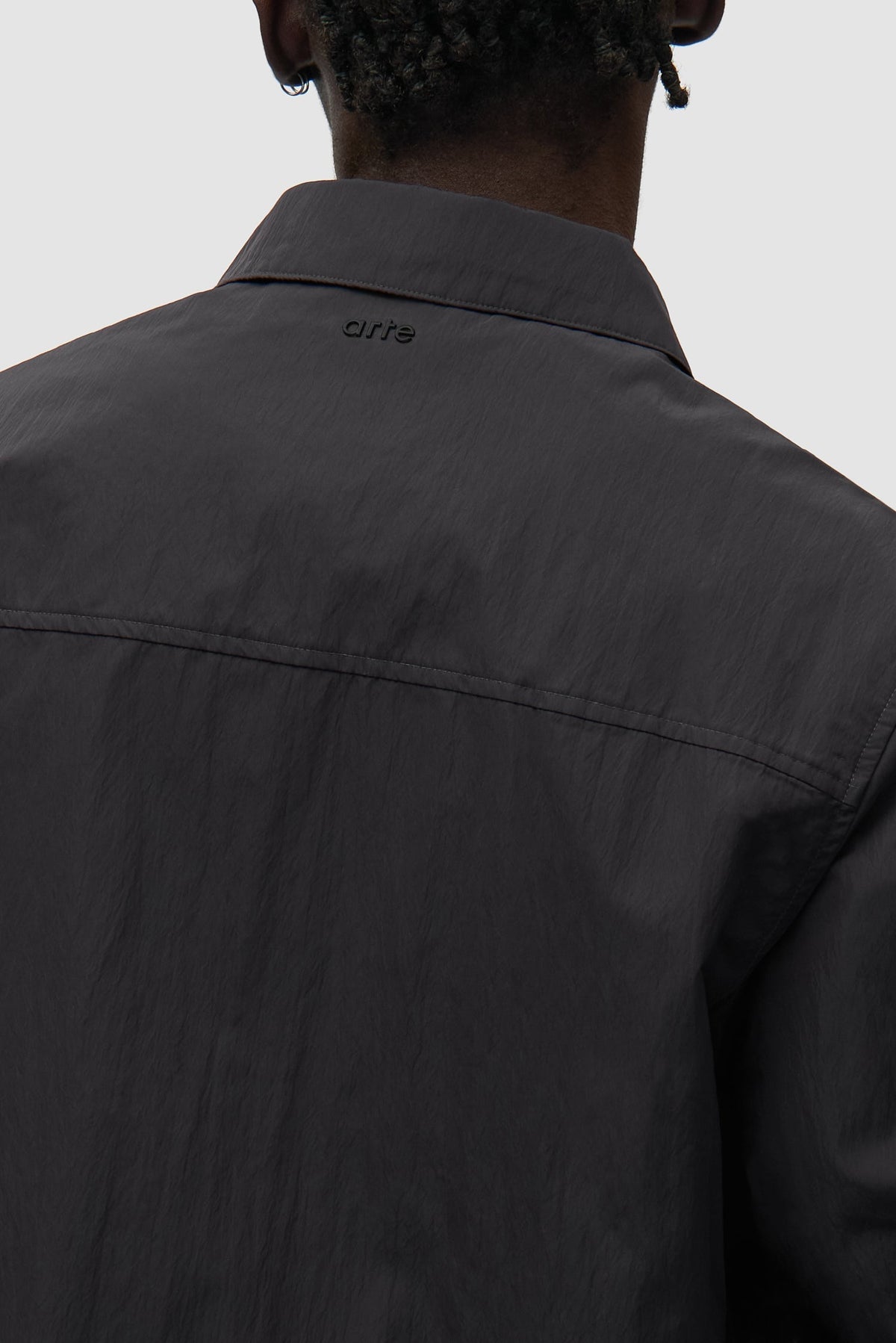Veste classique en ruban de lin - Noir