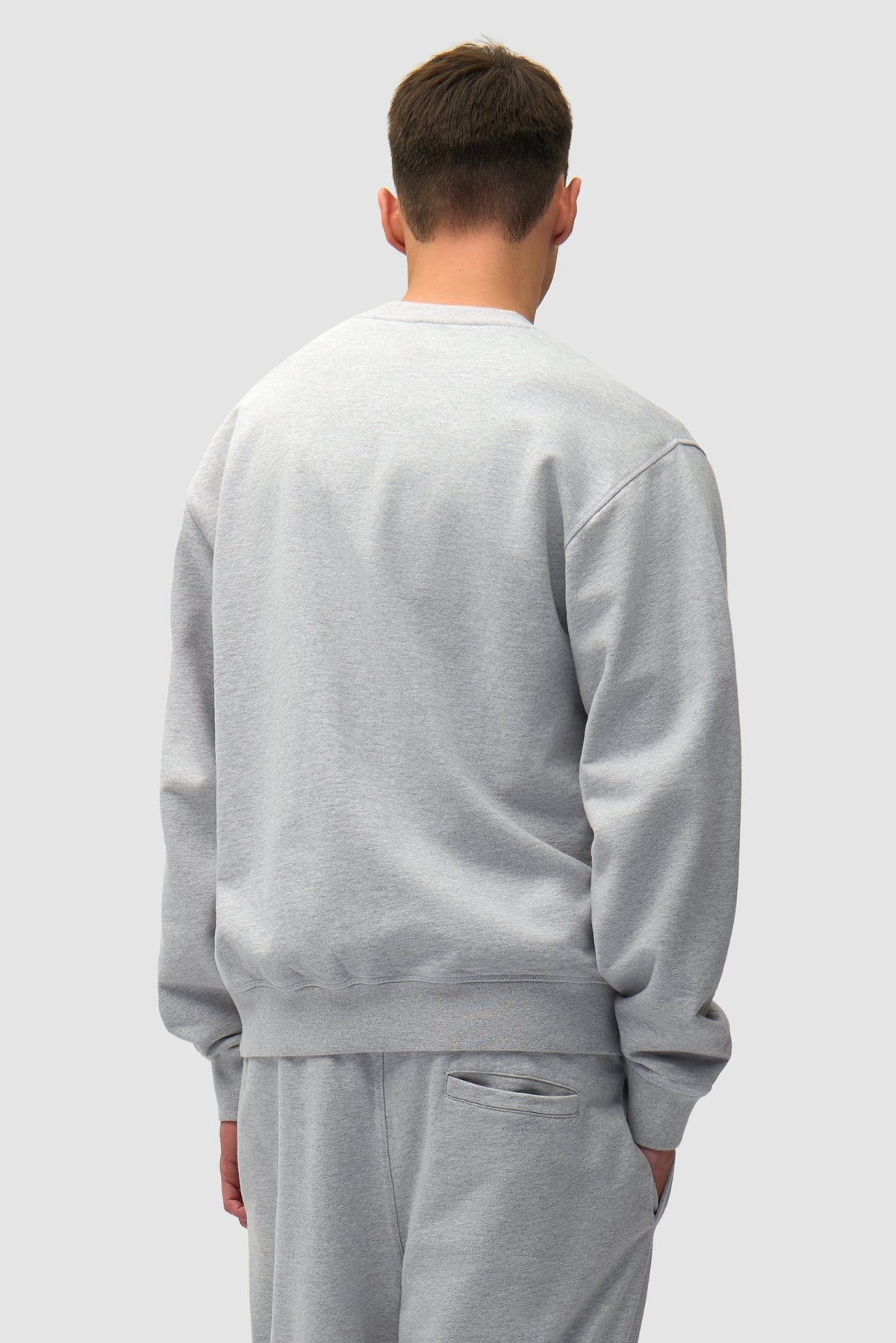 T-shirt à col rond avec logo cœur - Gris