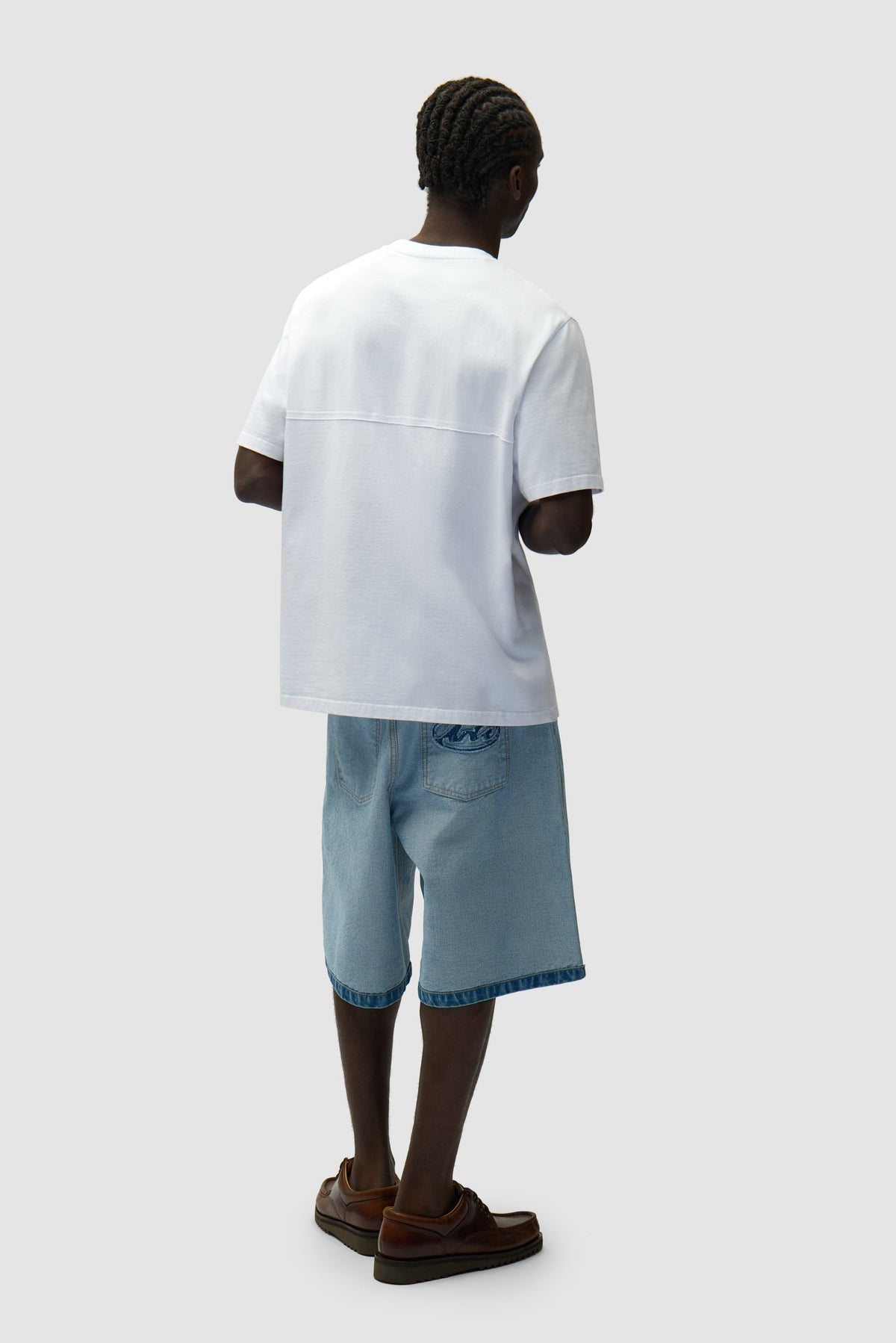 Short en jean Inside/Out - Denim Bleach