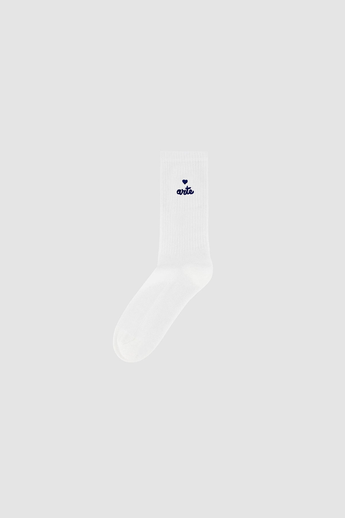 Chaussettes à logo en forme de cœur - blanches