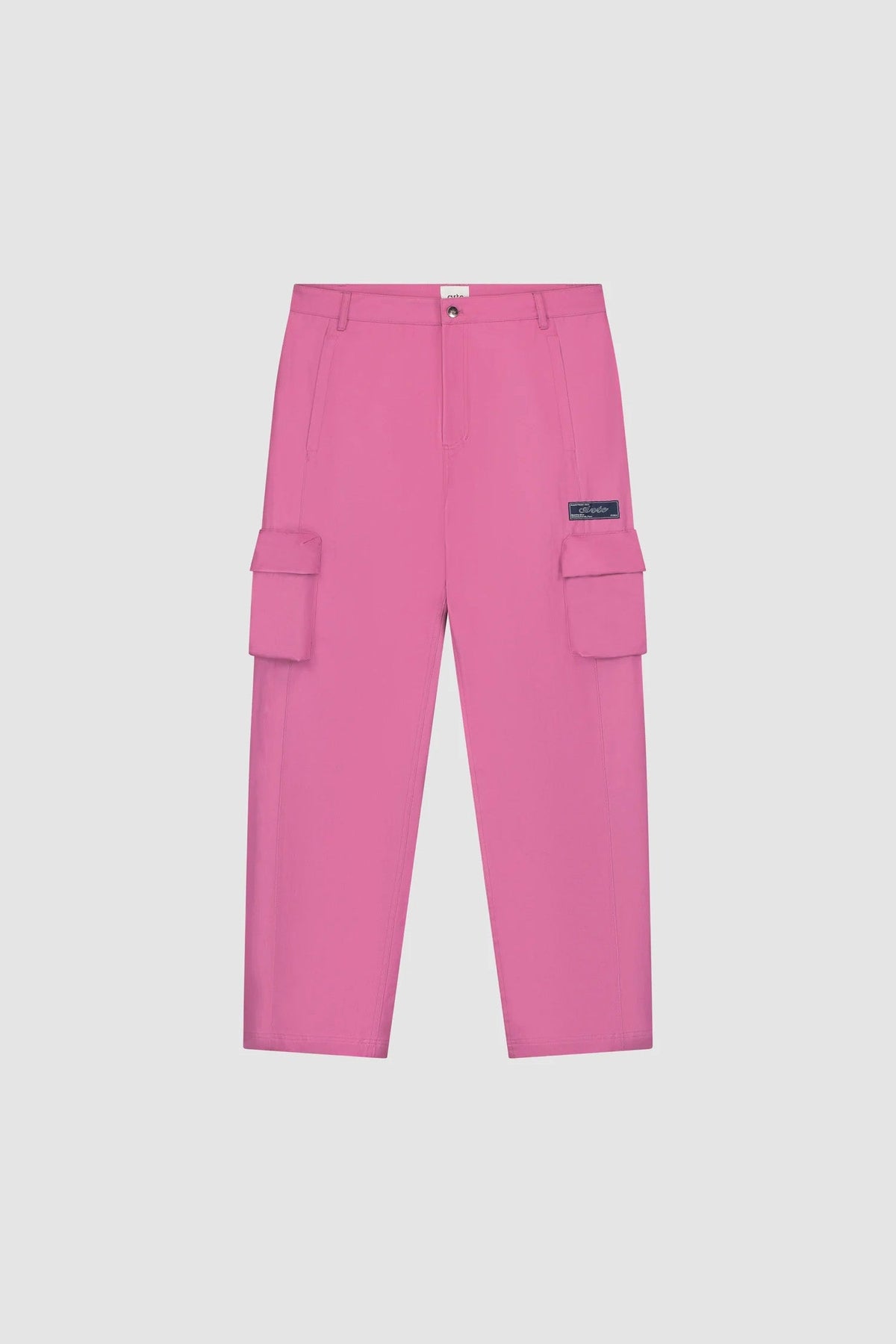 Pantalon en coton à poches 3D - Rose