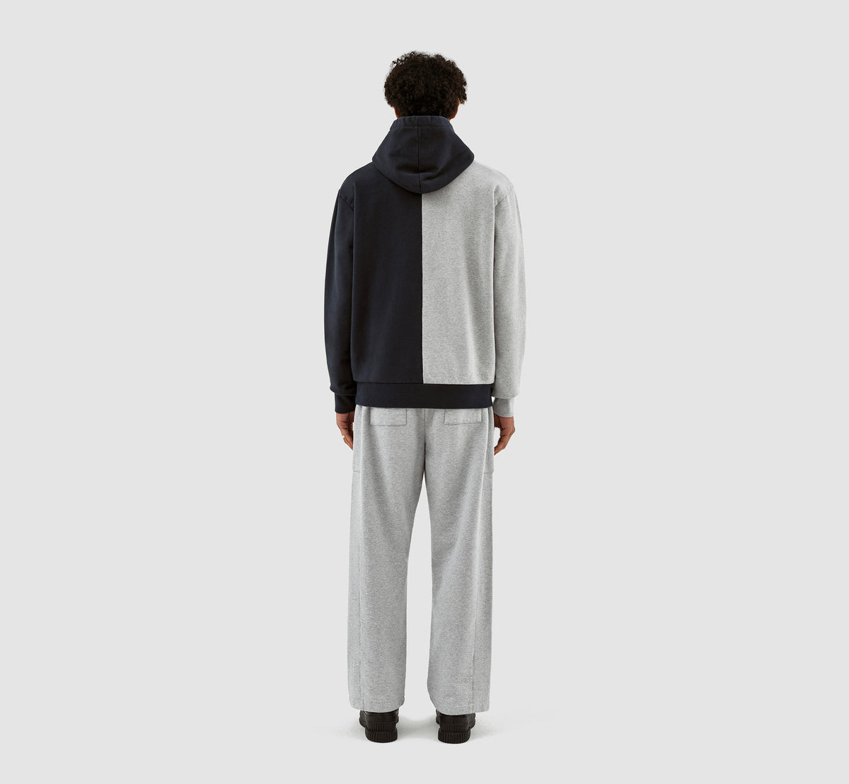 Herbert Colorblock Hoodie - Gris/Marine