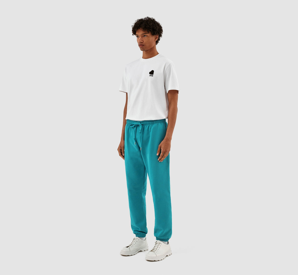 Pantalon avec logo en forme de cœur de Tristian - Bleu lac
