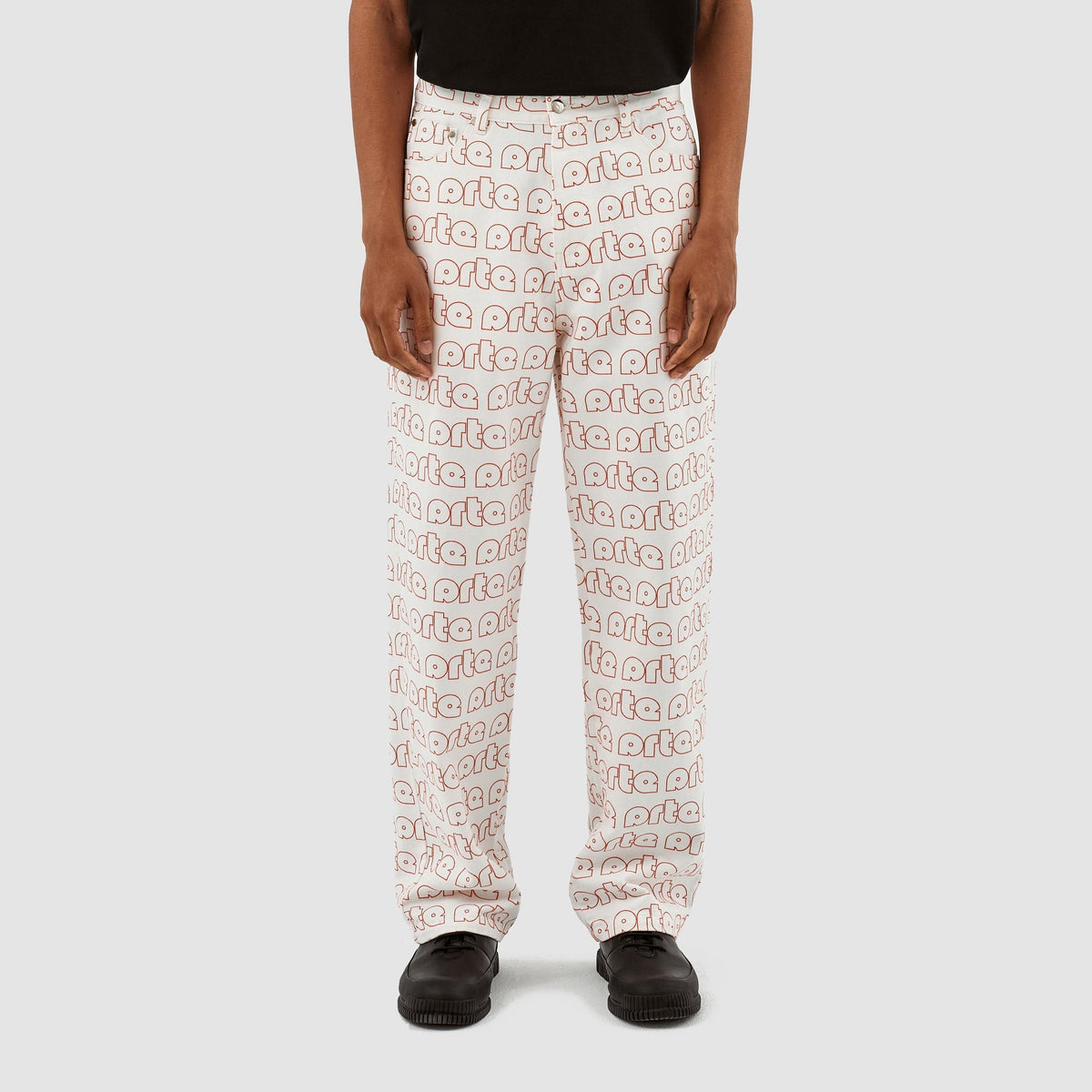 Pantalon Paul Allover Logo - Rouge/Blanc