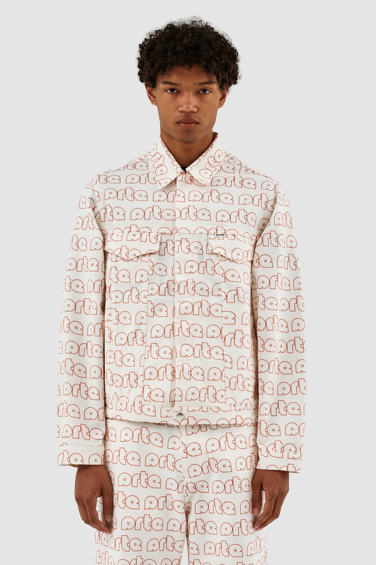 Veste Jackson avec logo Allover - Rouge/Blanc