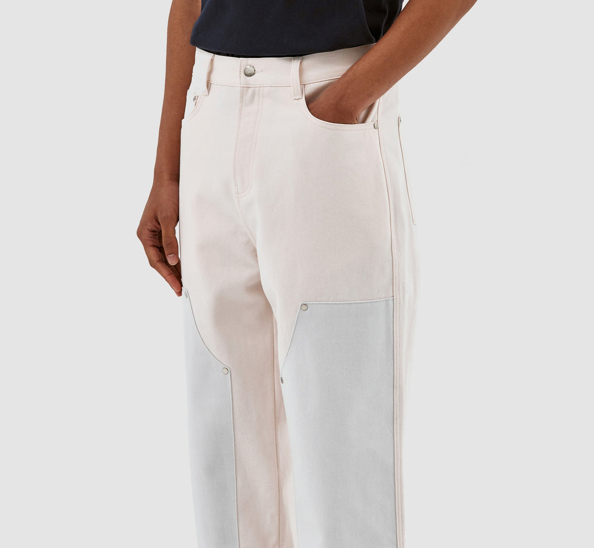 Pantalon à carreaux Jones - Crème/Nimbus Cloud