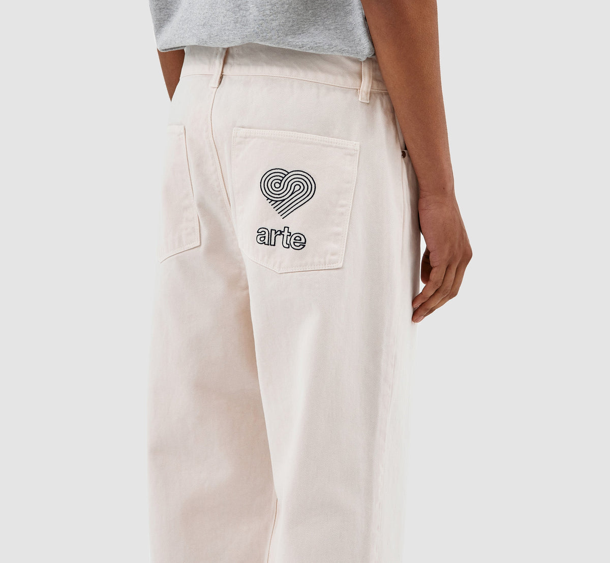 Pantalon Paul Pocket Logo - Crème