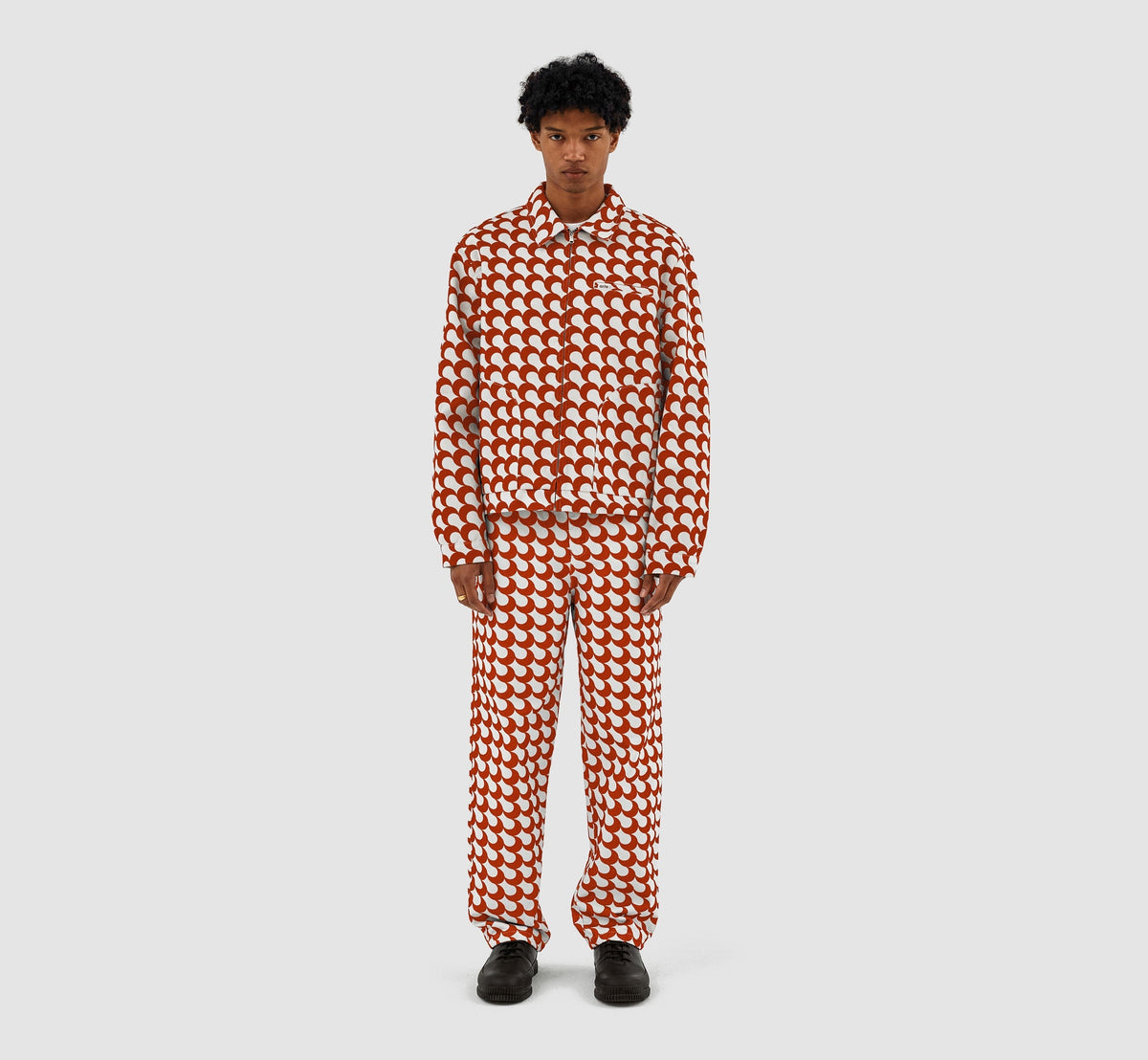 Veste Jackson Imprimé Bau - Rouge/Blanc