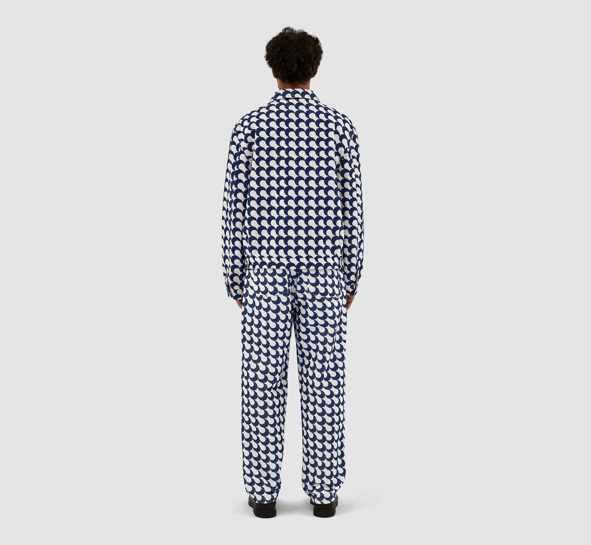 Veste Jackson imprimé Bau - Marine/Blanc