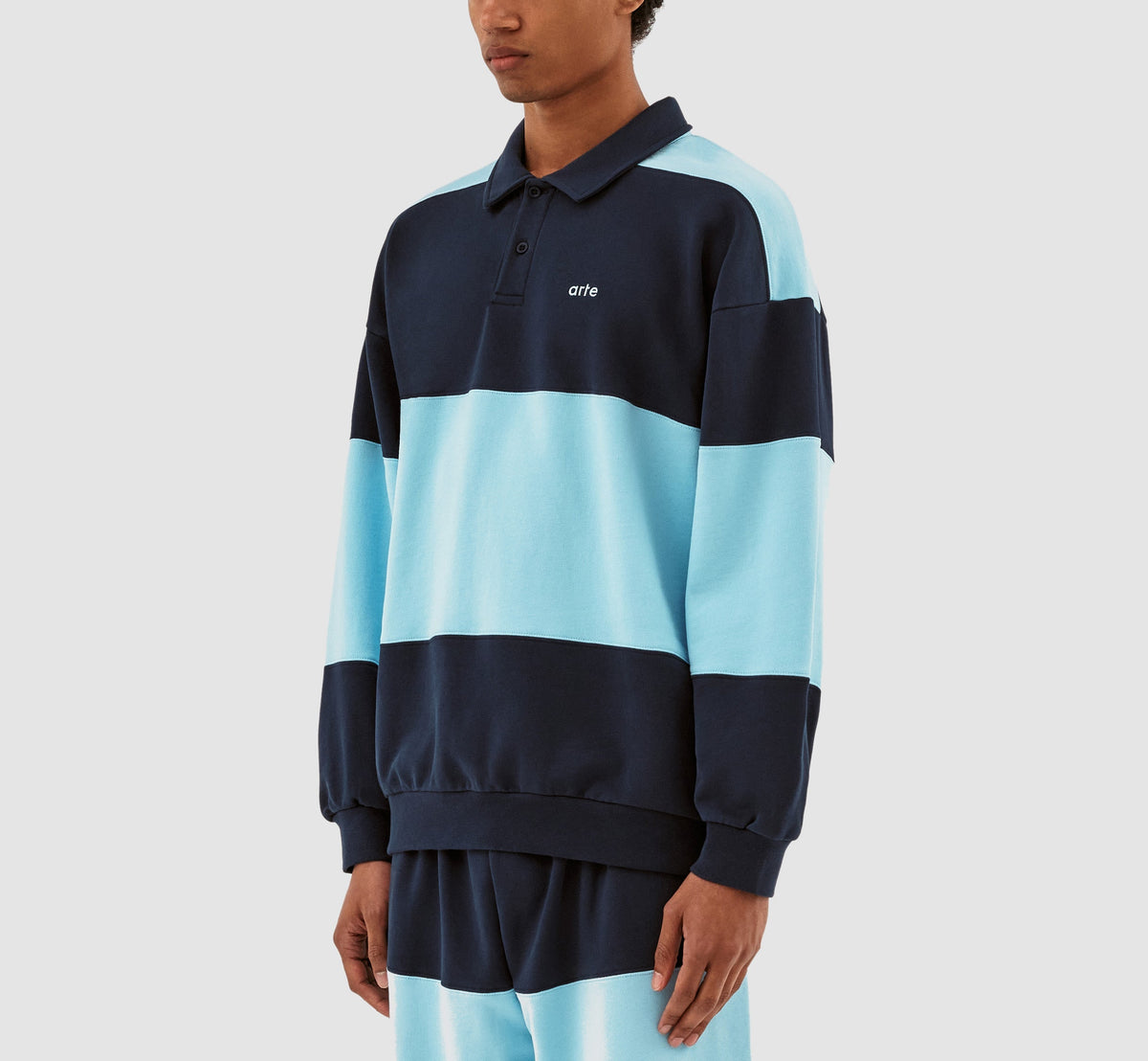 Pull Cam Stripes - Navy/Light Blue