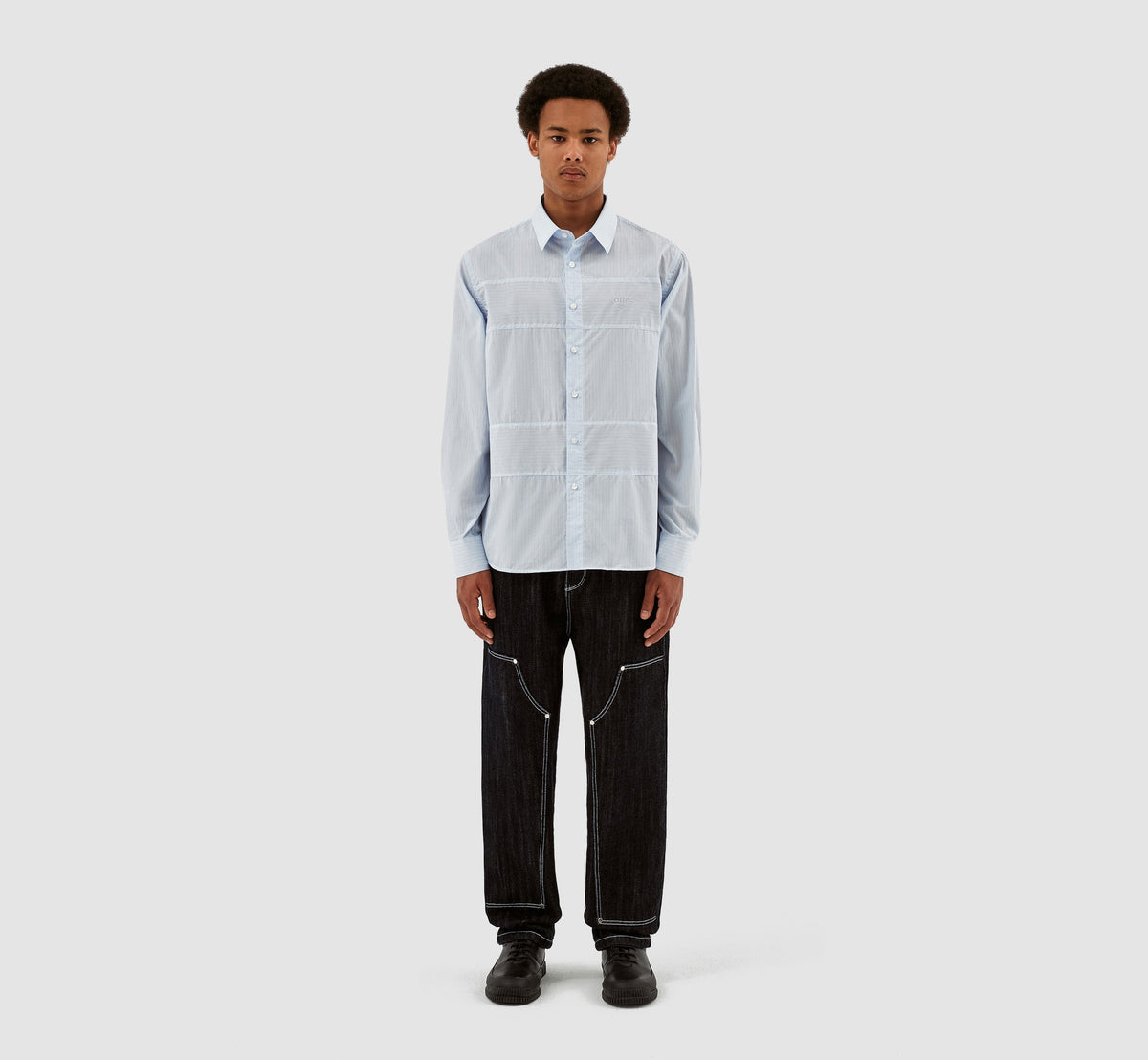 Logo Stockton - Blanc/Bleu clair