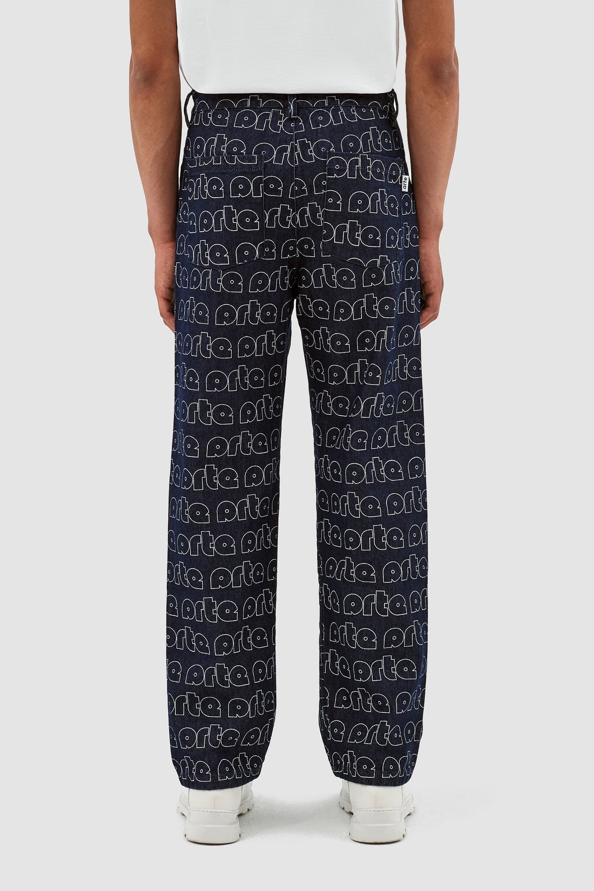 Pantalon Paul Allover Logo - Bleu/Blanc
