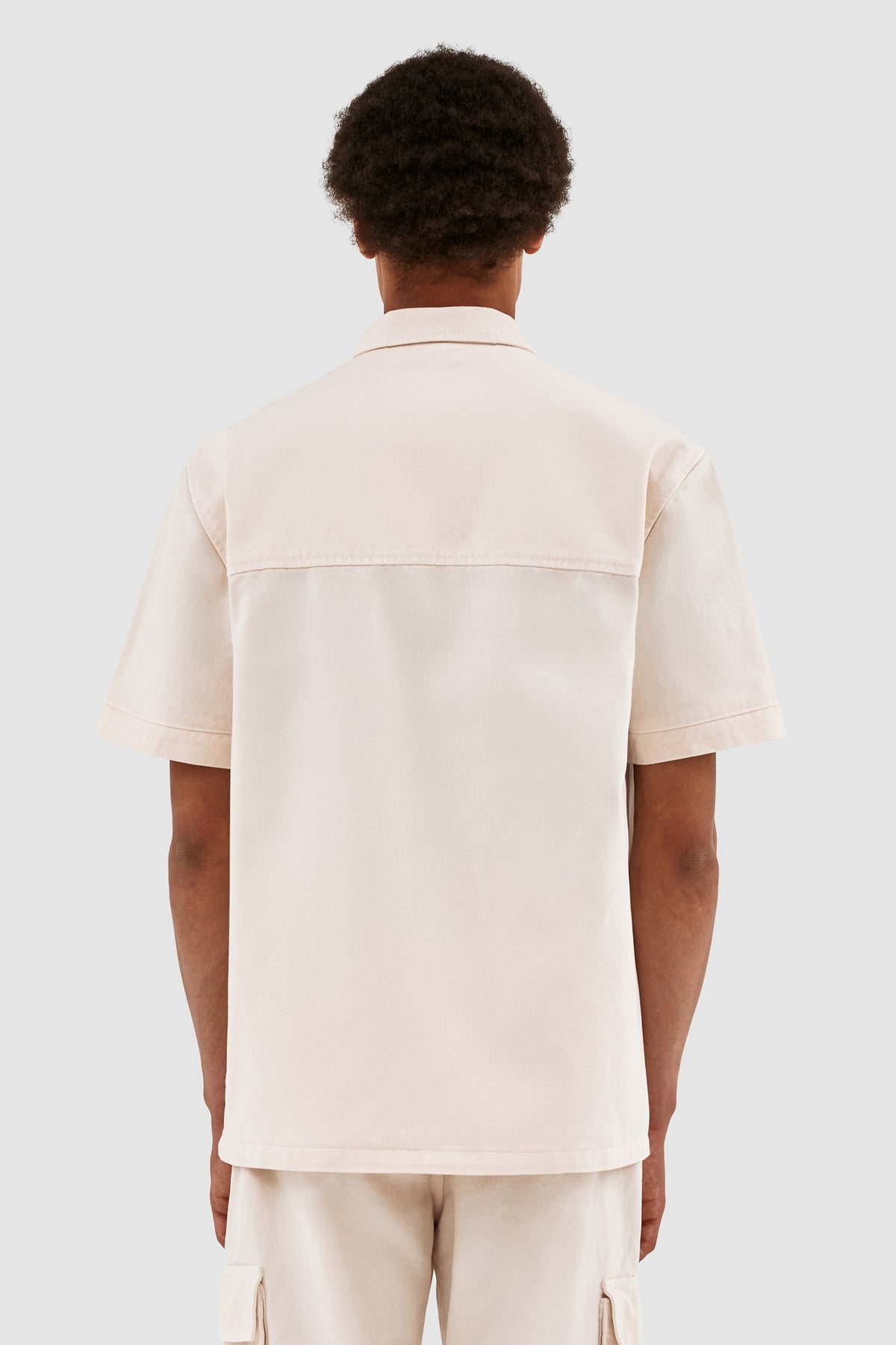 Chemise à poche Peter Detail - Crème