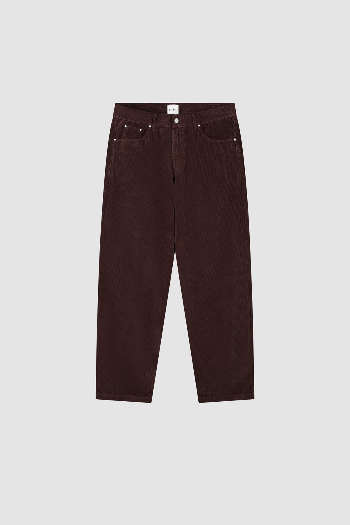 Pantalon en velours côtelé - Marron