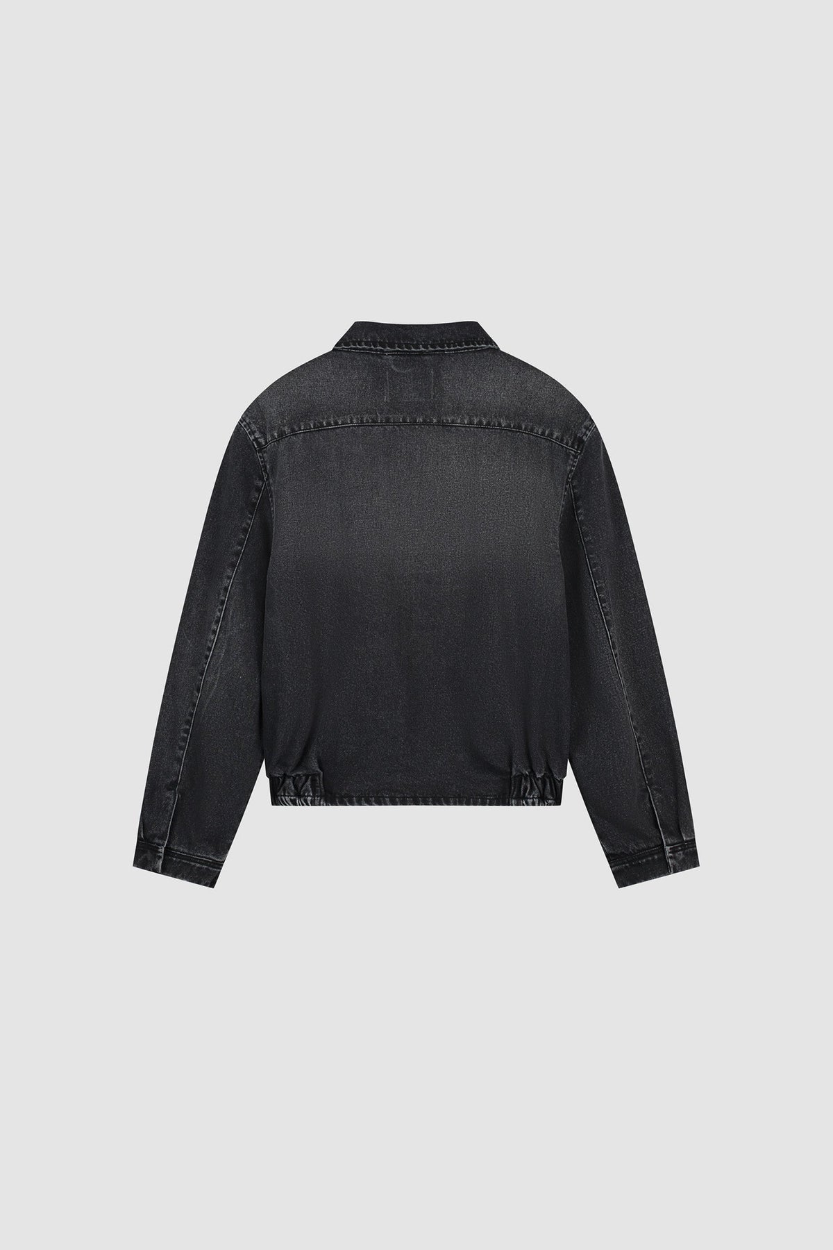 Veste classique en denim délavé - Noir