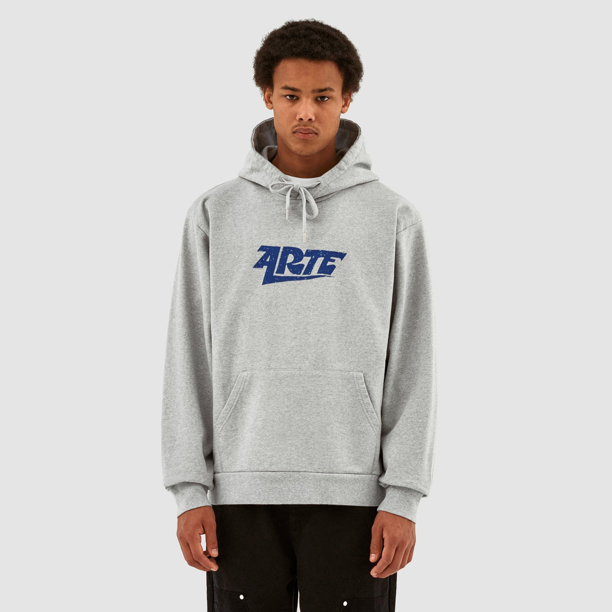 Sweat à capuche avec logo Harris - Gris