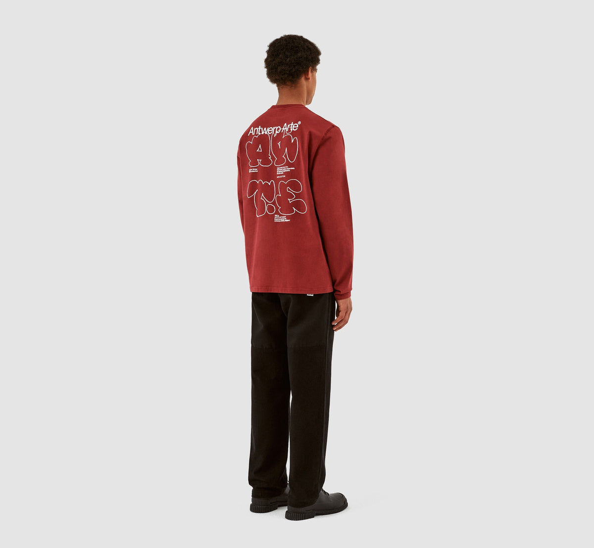 Manches longues Lee Back Tag - Bordeaux