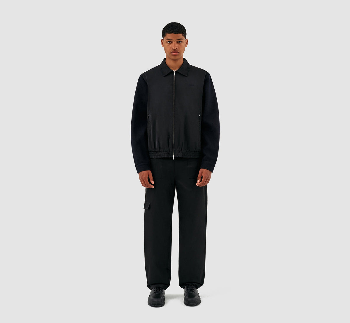 Veste en laine Johnson - Noir/Marine