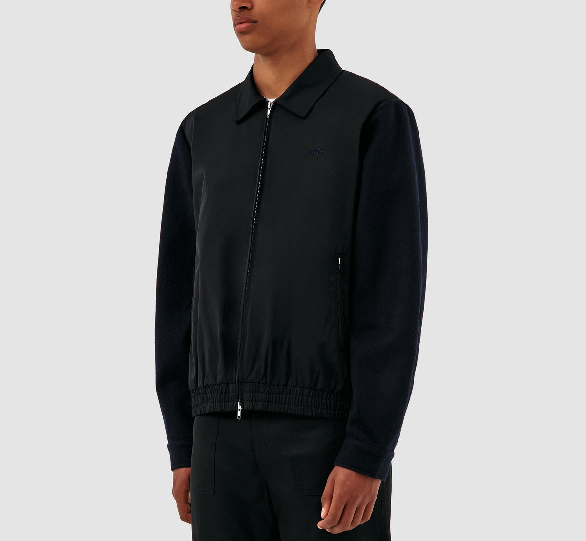 Veste en laine Johnson - Noir/Marine