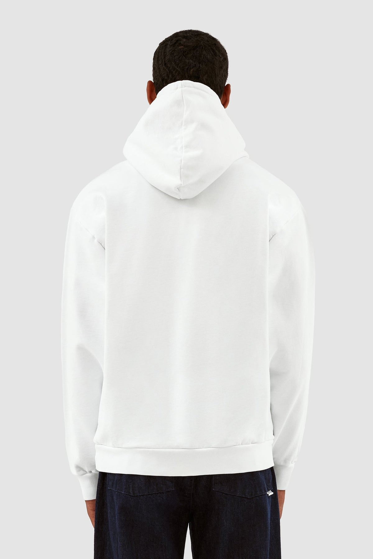 Sweat à capuche Harris Patch Logo - Blanc