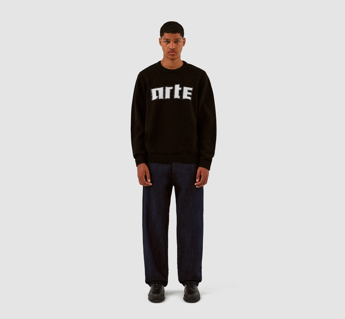 Pull en maille avec logo Kobe - Noir
