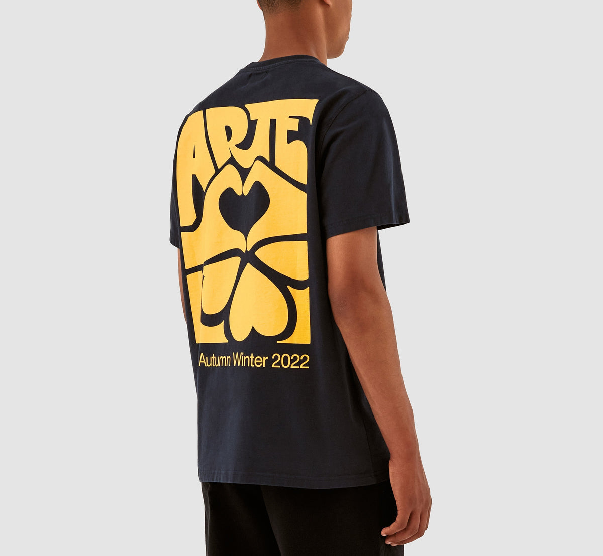 T-shirt Diels imprimé dans le dos de Turner - Marine