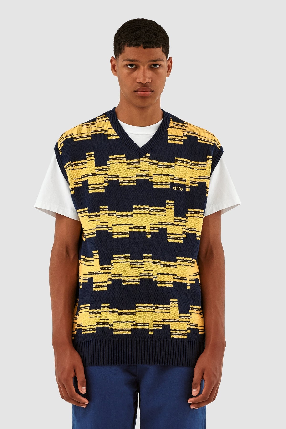 Tricot Karl Tertis - Marine/Jaune