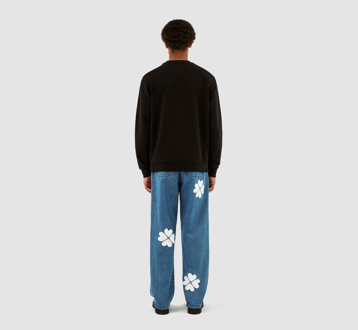 Clarck Block Logo Crewneck - Noir