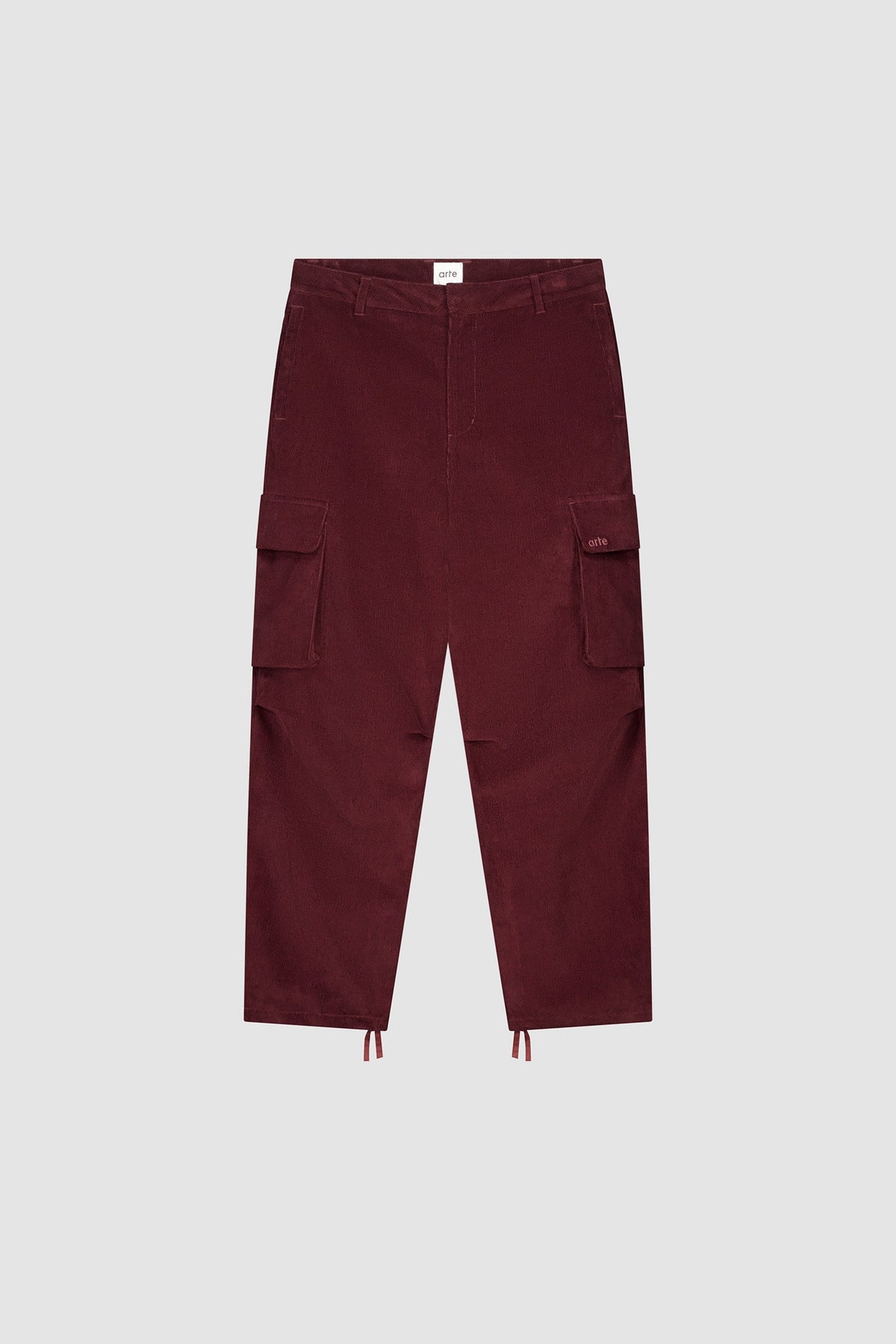 Pantalon cargo en velours côtelé - Bordeaux