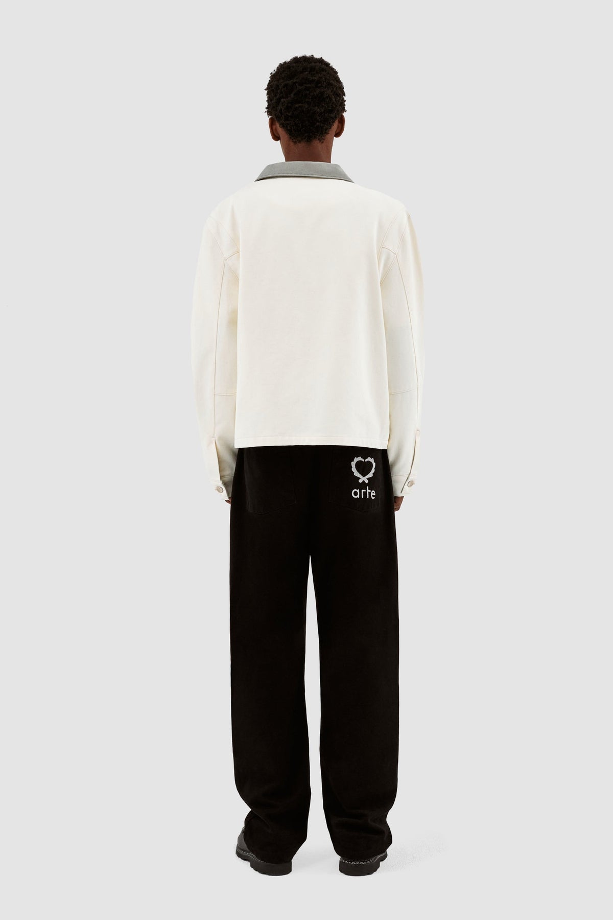 John Contrast Jacket - Crème/Gris