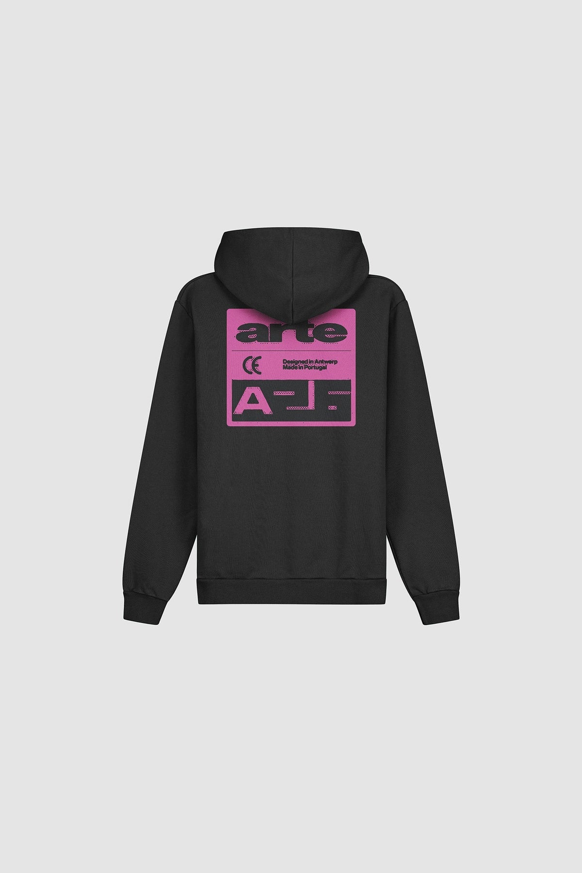 Sweat à capuche « Pink Serial » - Noir