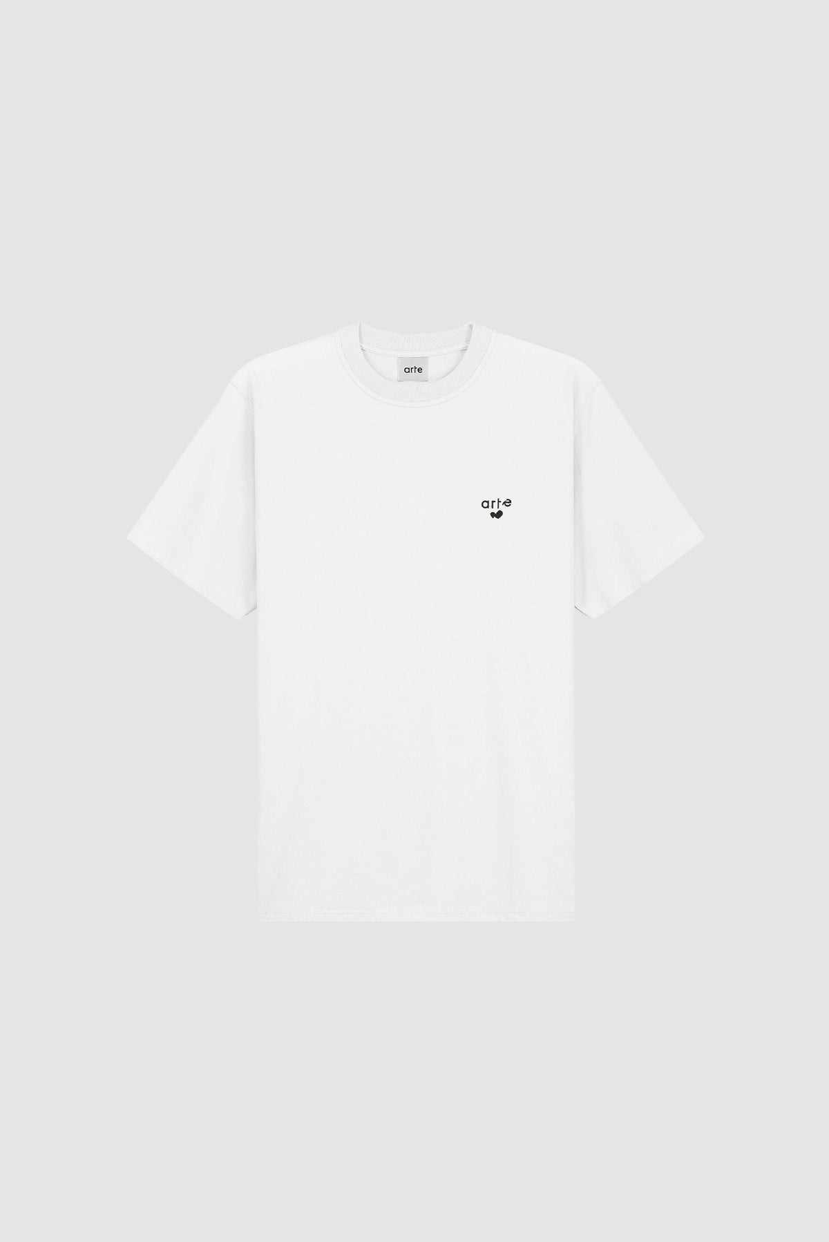 T-shirt avec logo en forme de cœur - blanc