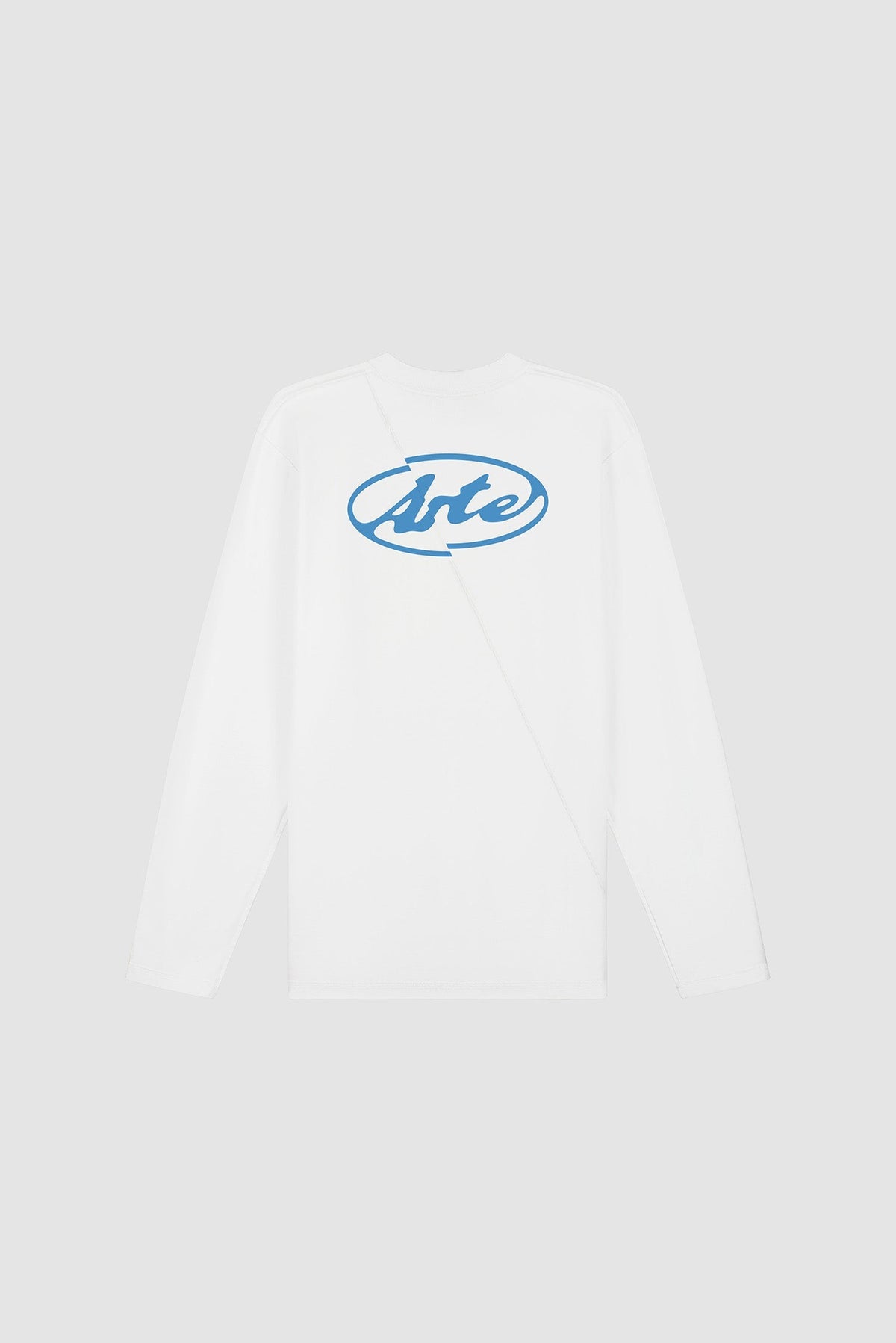 T-shirt à manches longues avec logo cercle dans le dos - Blanc