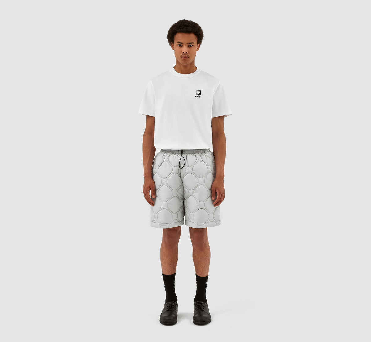 Short matelassé Steiner - Gris clair