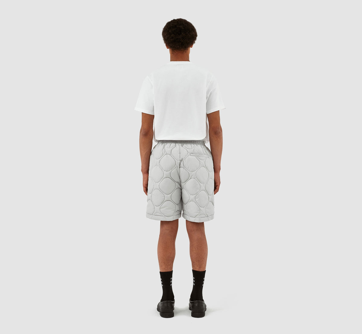 Short matelassé Steiner - Gris clair