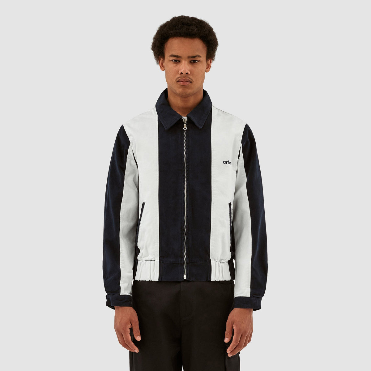 Jeffrey Stripe - Marine/Blanc