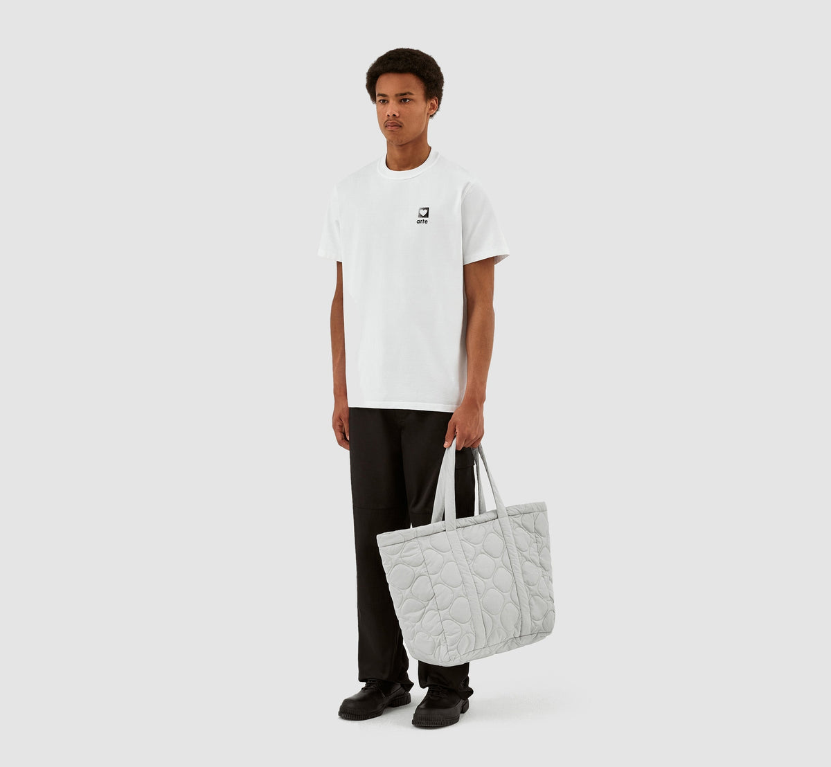 Thompson Totebag matelassé - Gris clair