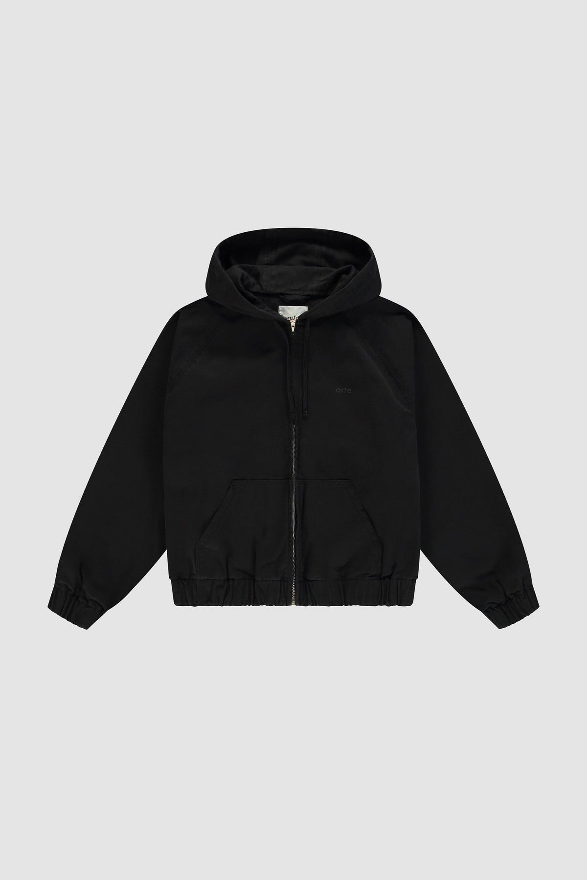 Veste à capuche en toile - Noir