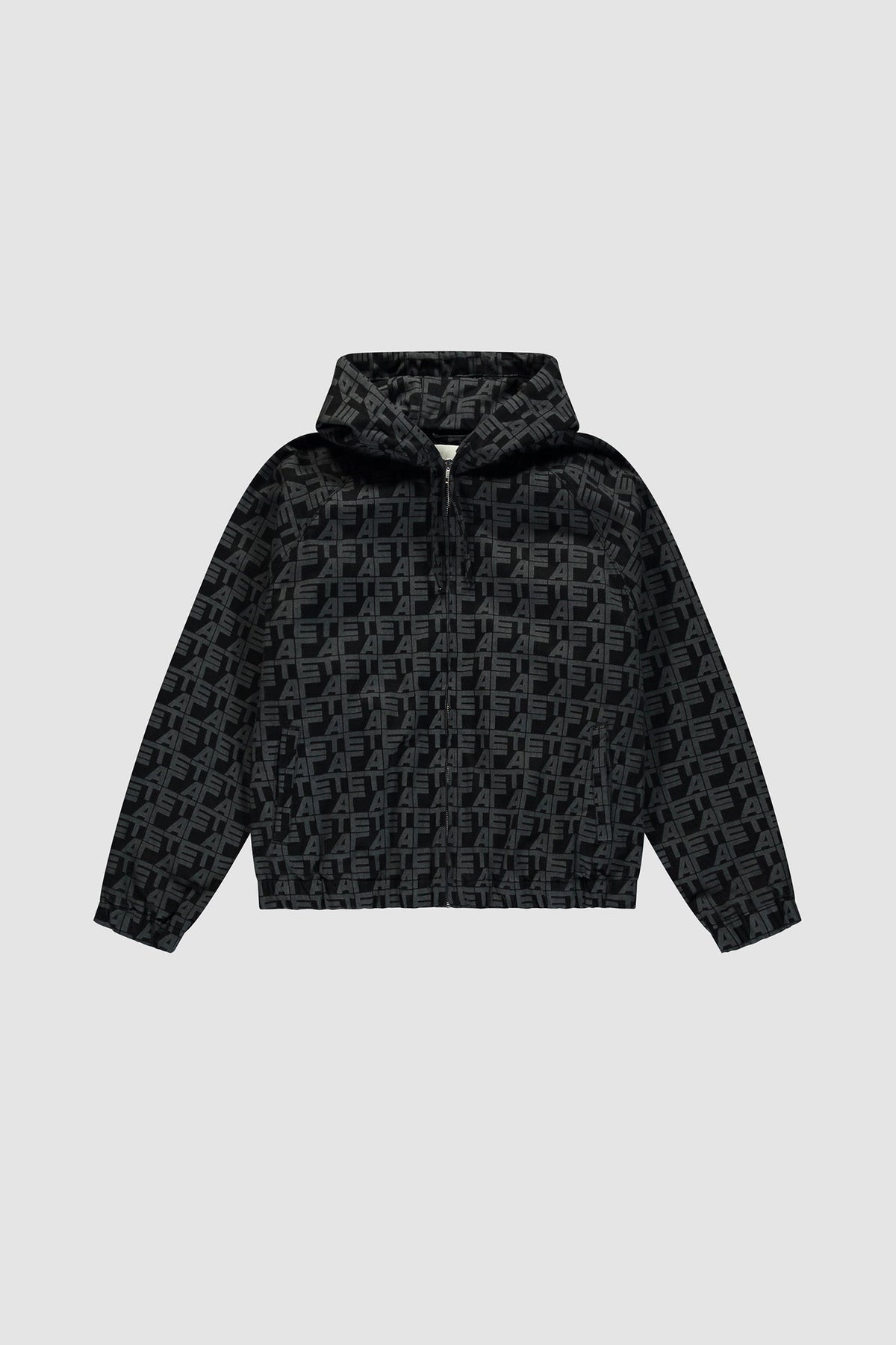 Veste en jean à carreaux sur toute la surface - Jean noir