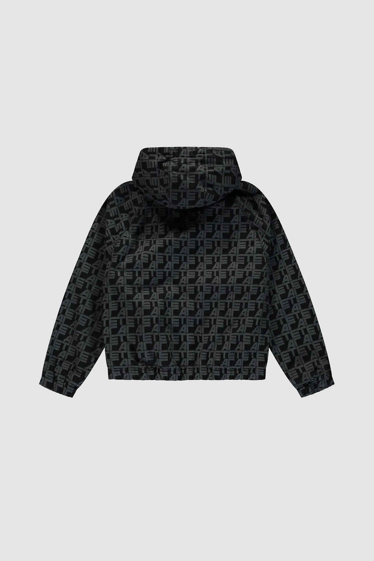 Veste en jean à carreaux sur toute la surface - Jean noir