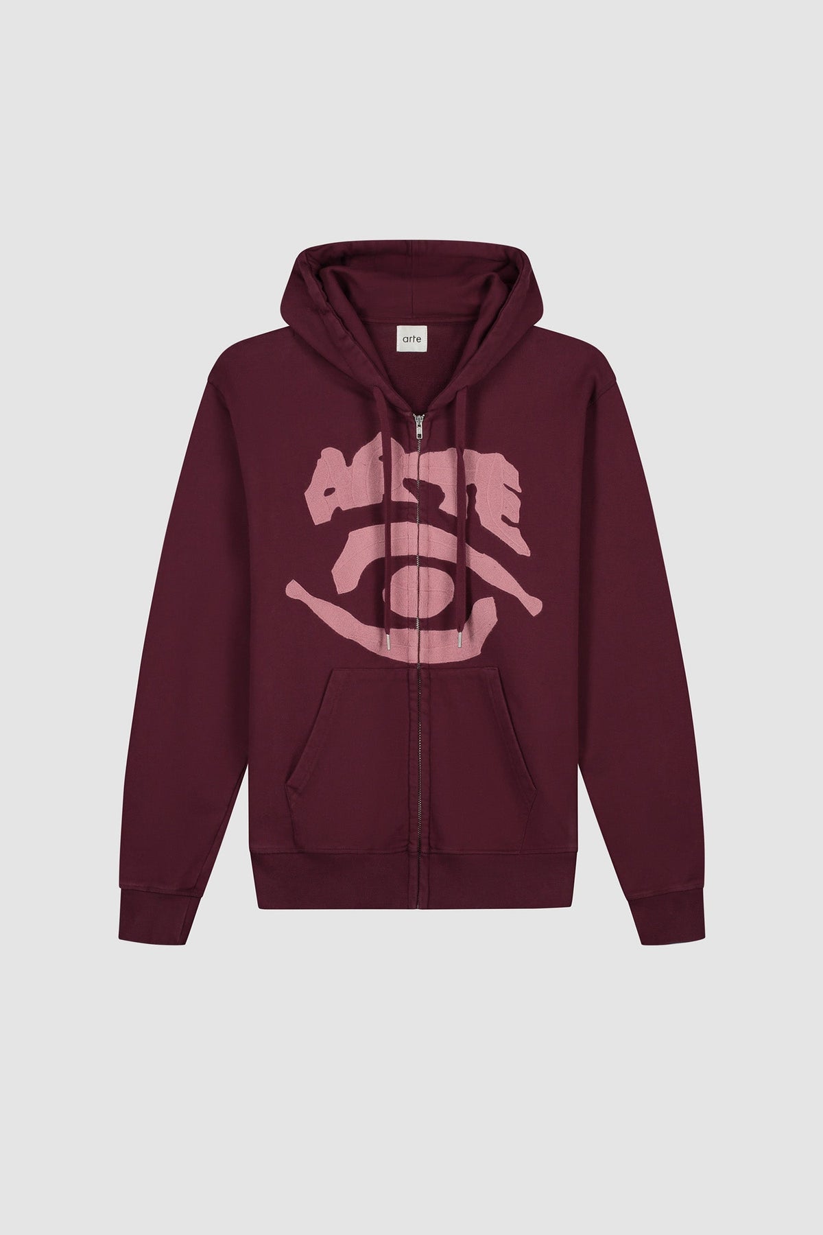 Sweat à capuche zippé Eye - Bordeaux