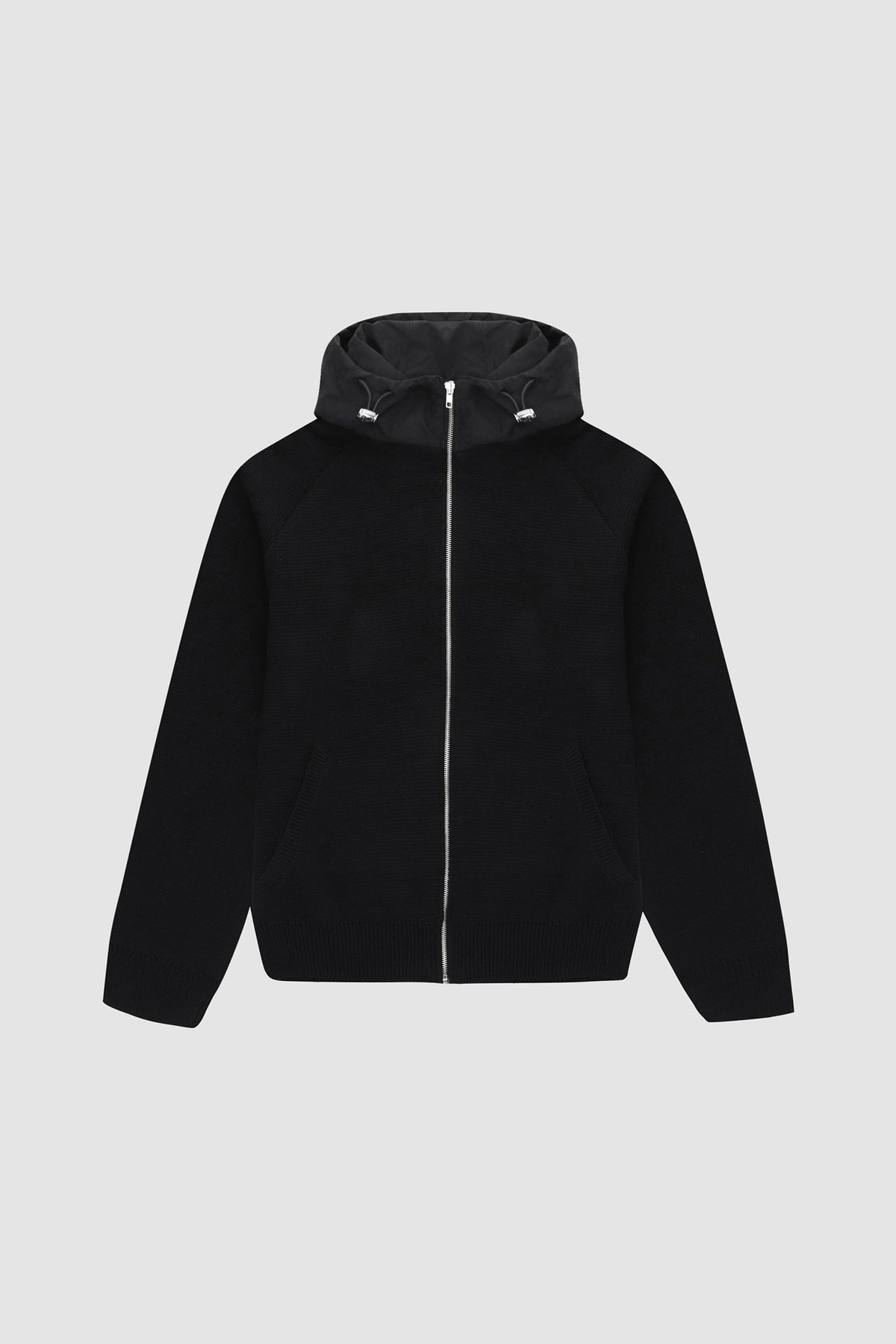 Sweat à capuche en maille Kole - Noir