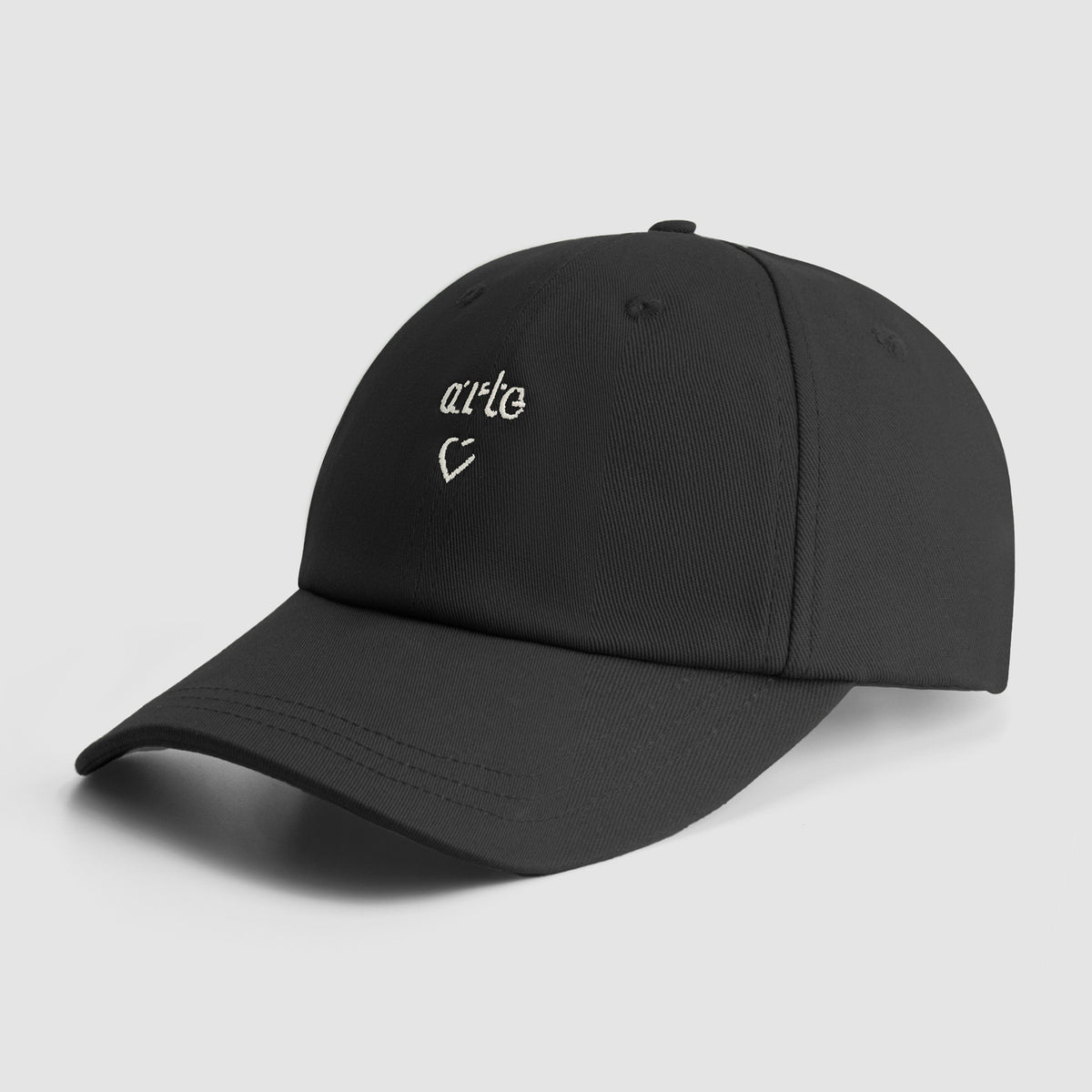 Casquette avec logo en forme de cœur - Noir