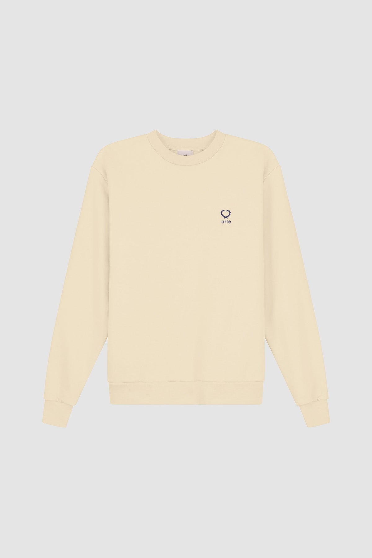 Carlos Small Heart Crewneck - Crème