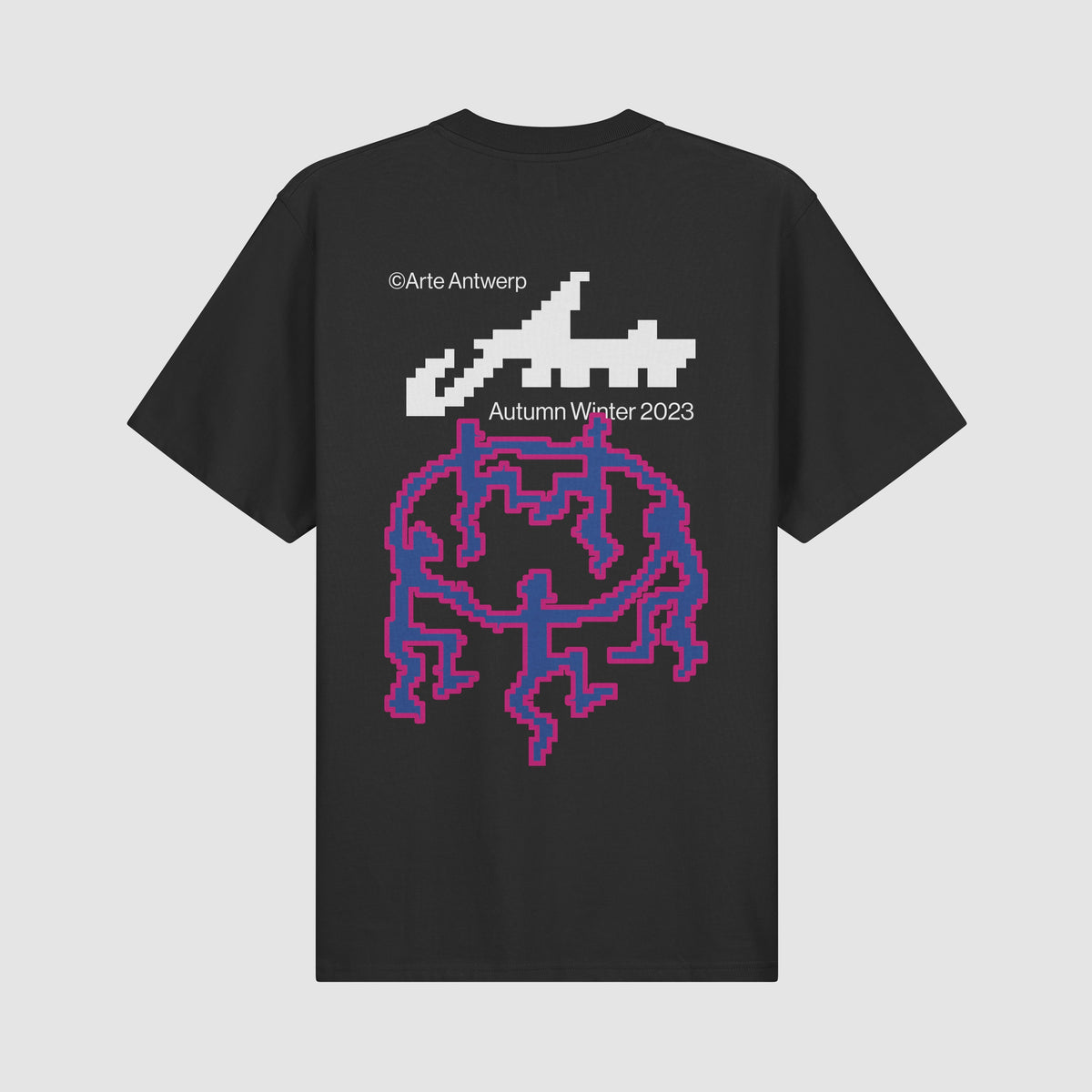 Tommy Back T-shirt Pixel Dancers - Noir