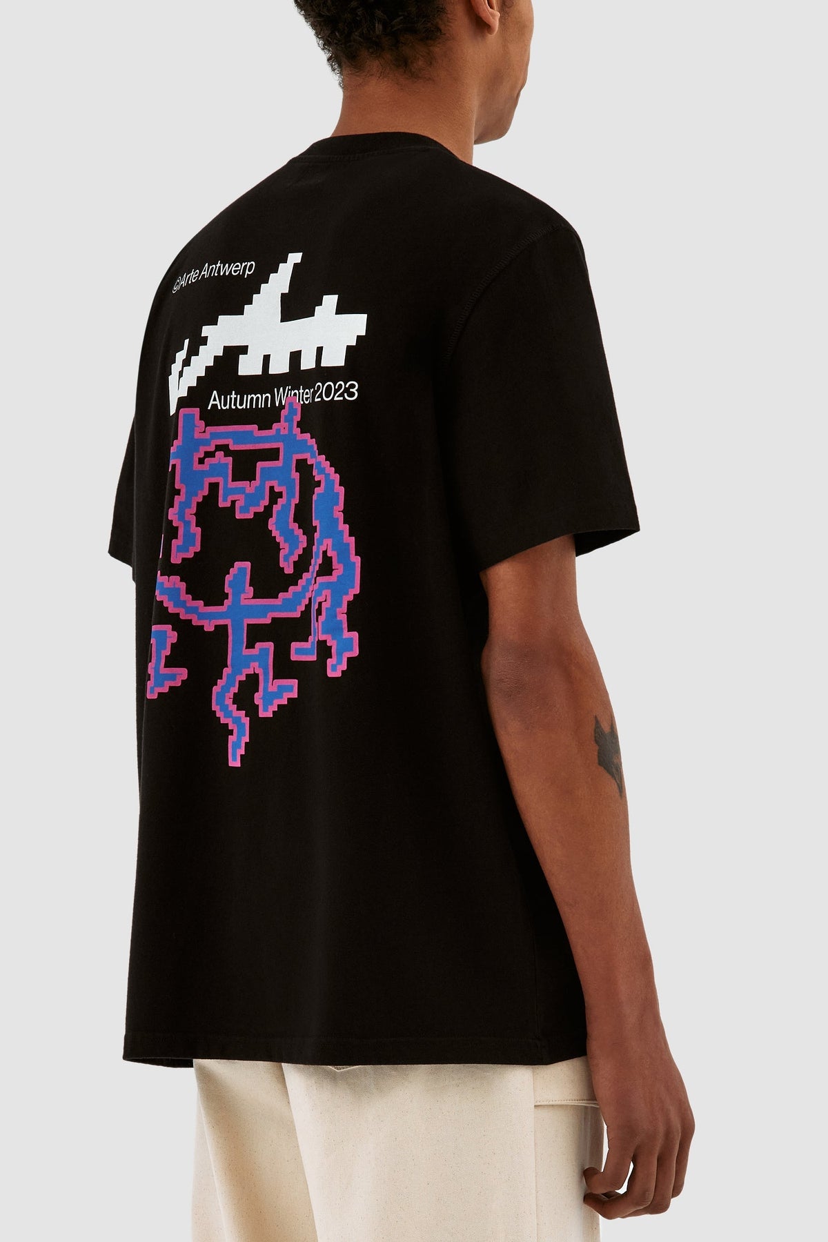 Tommy Back T-shirt Pixel Dancers - Noir